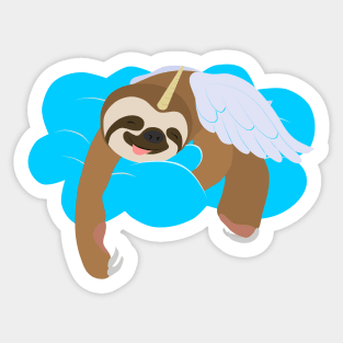 Slothicorn sleeping on a cloud Sticker